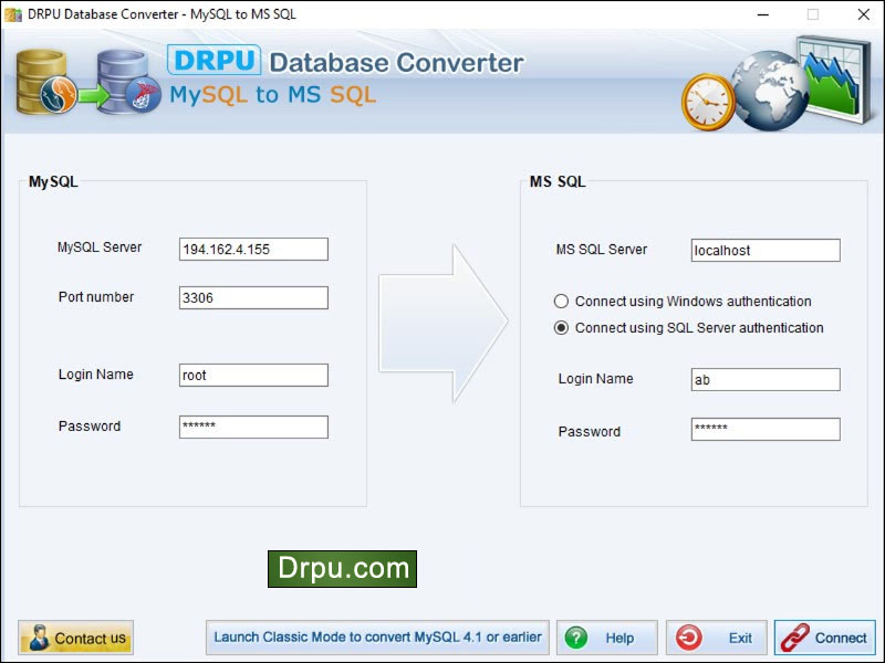 Screenshot of Migrate Your MS Access Data to MySQL 4.0.1.6