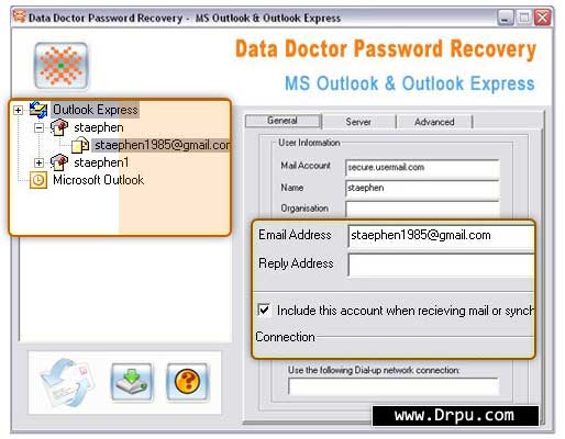 001Micron Outlook Password Viewer Tool screenshot