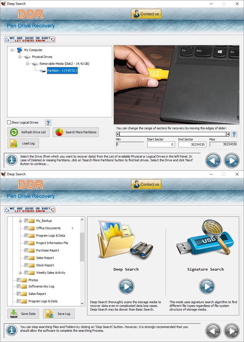 Screenshot of 001Micron USB Drive Files Recovery 4.8.3.1
