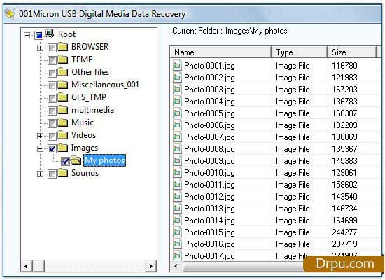 Data Restore Software for USB screenshot