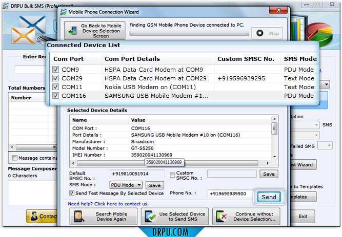 Bulk SMS software professional
