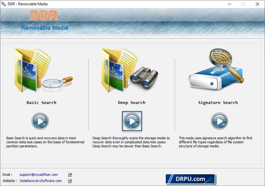 Data Restore Software for USB digital mediae