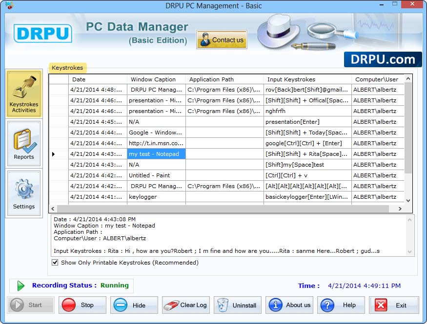 Keylogger Software
