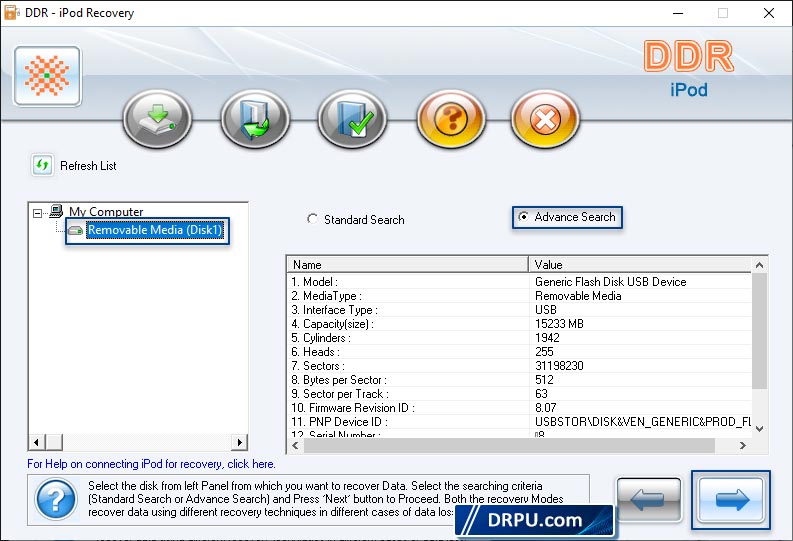 Data Restore Software for iPod