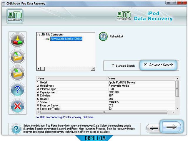 Data Restore Software for iPod