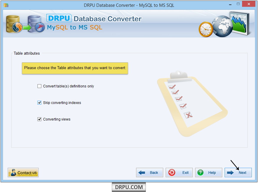 MySQL to MS SQL database converter