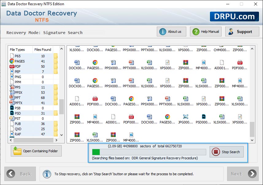 Data Restore Software for NTFS File System