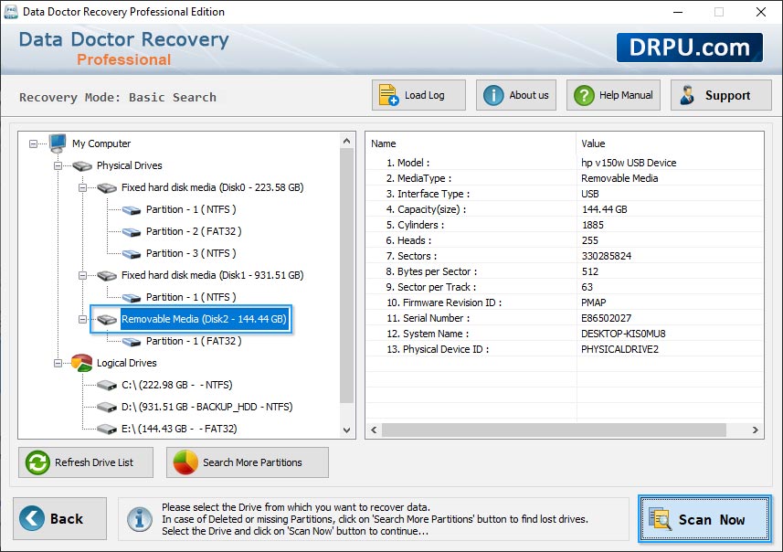 Data Restore Software - Professional