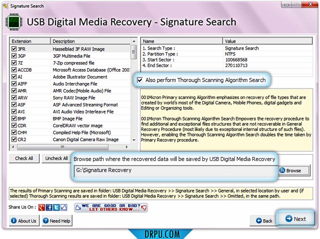 Data Restore Software for USB digital media