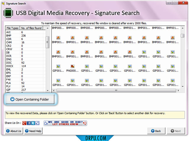 Data Restore Software for USB digital media