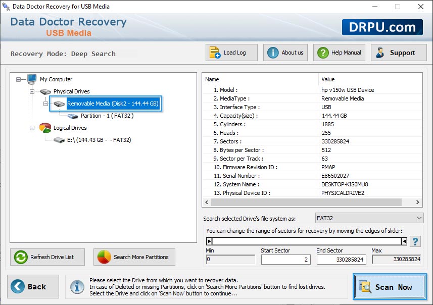 Select Partition File