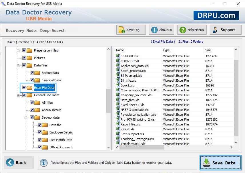 select file and floder