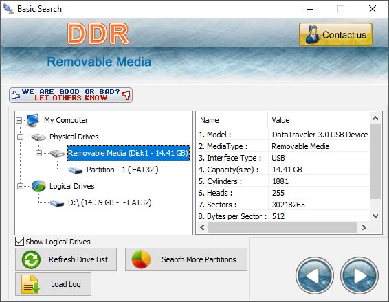 USB Digital Media Data Restore Software