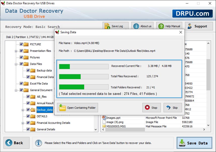 Data Restore Software for USB drive